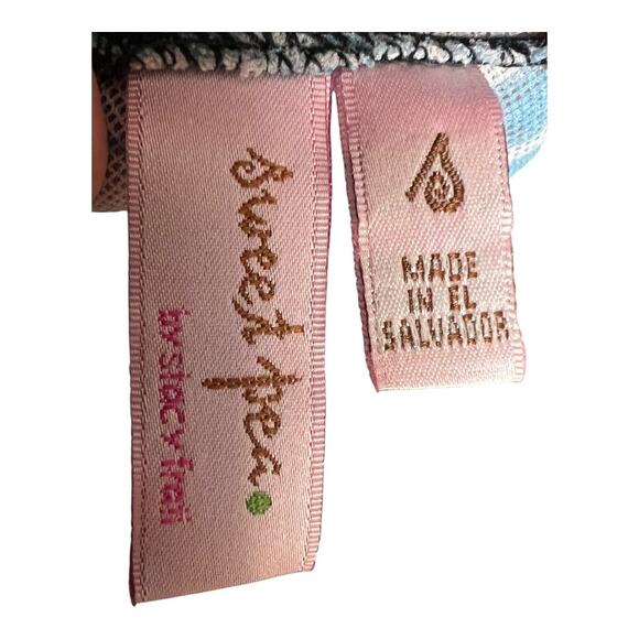 Y2K Style Shirt Top Trashy Club Party Floral Retro Small Mesh Sheer See through - Picture 5 of 6